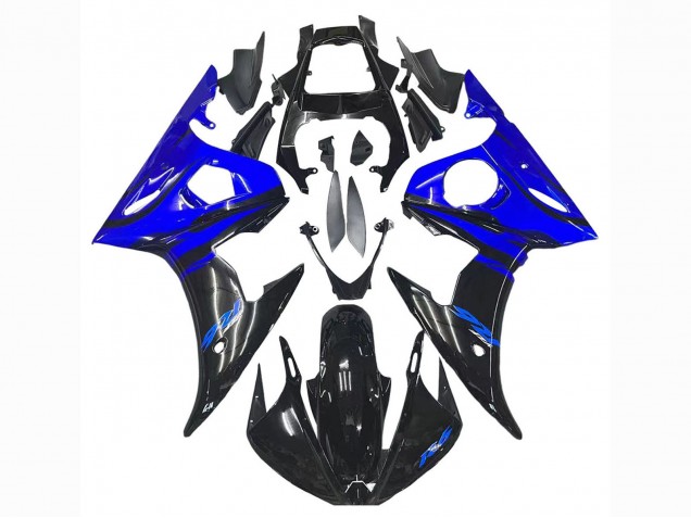 2003-2004 Blue Glossy Black Yamaha YZF R6 Motorcycle Fairing Canada