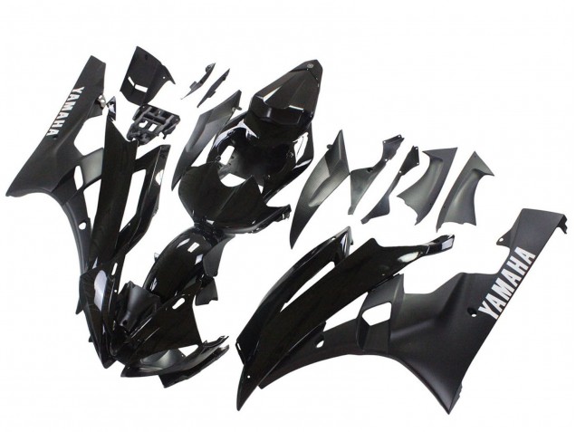 2006-2007 Glossy Black Matte Black Yamaha YZF 600 R6 Motorcycle Fairings Canada