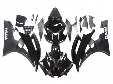 2006-2007 Glossy Black Matte Black Yamaha YZF 600 R6 Motorcycle Fairings Canada