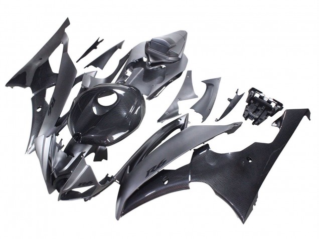 2008-2016 Grey Black Carbon Fiber Style Yamaha YZF 600 R6 Motorcycle Fairings Canada