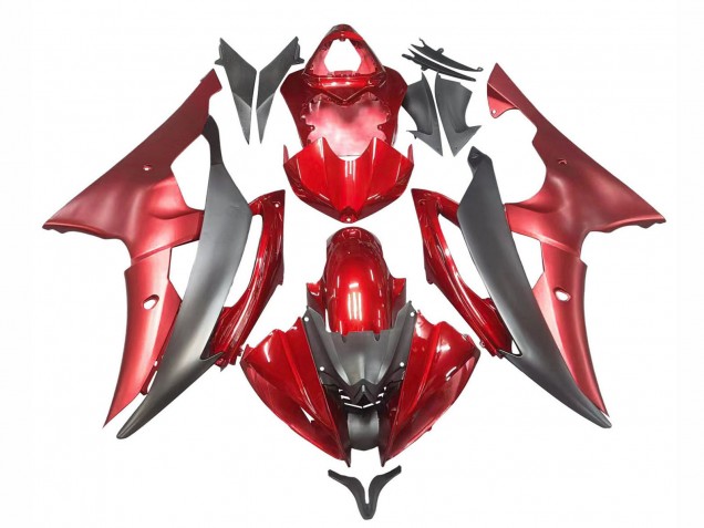 2008-2016 Red Grey Yamaha YZF 600 R6 Motorcycle Fairings Canada