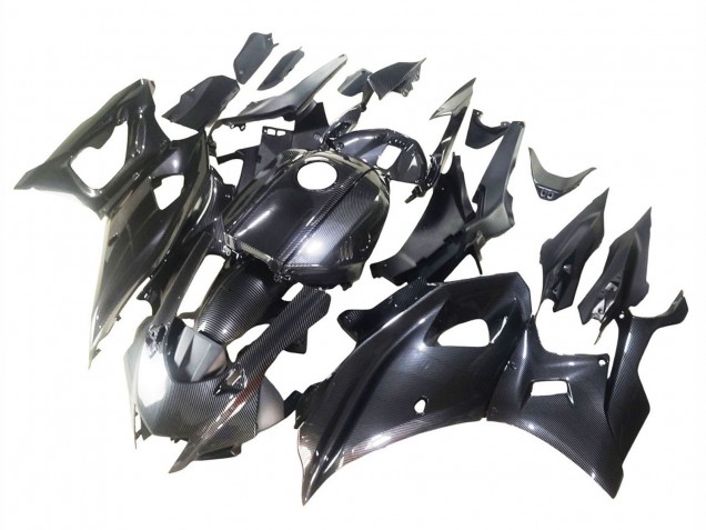 2021-2024 Black Carbon Fiber Carbon Fiber Yamaha YZF R7 Motorcycle Fairings Canada