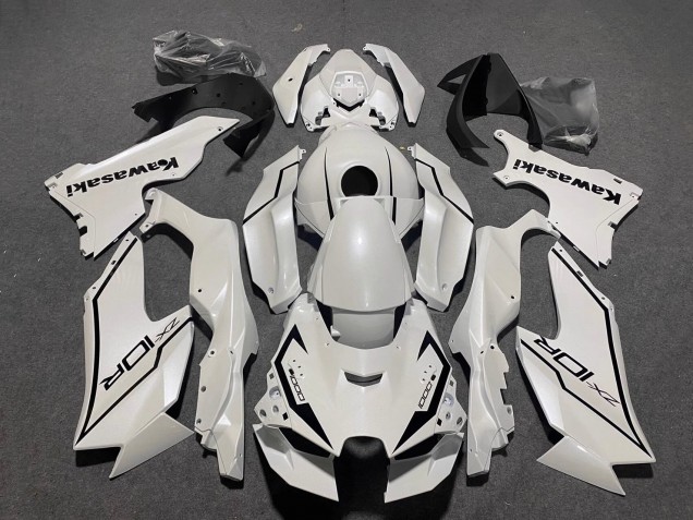 2021-2026 Pearl White Black Kawasaki ZX10R Motorcycle Fairings Canada
