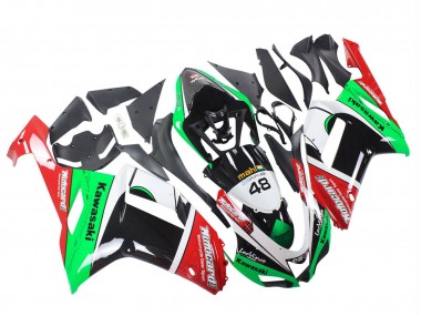 2007-2008 Green Red Kawasaki ZX6R Motorcycle Fairings Canada