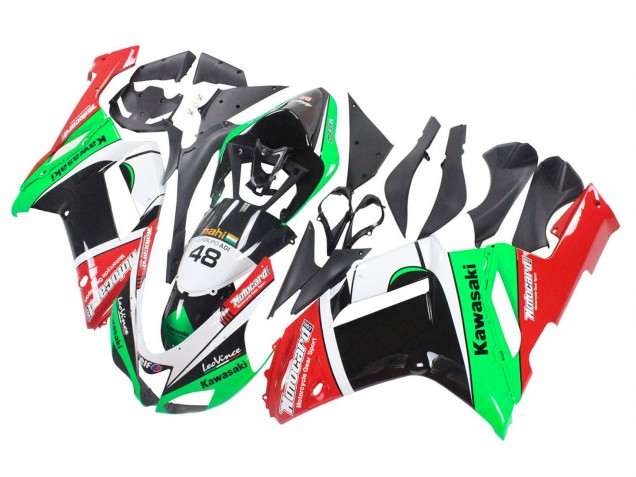 2007-2008 Green Red Kawasaki ZX6R Motorcycle Fairings Canada
