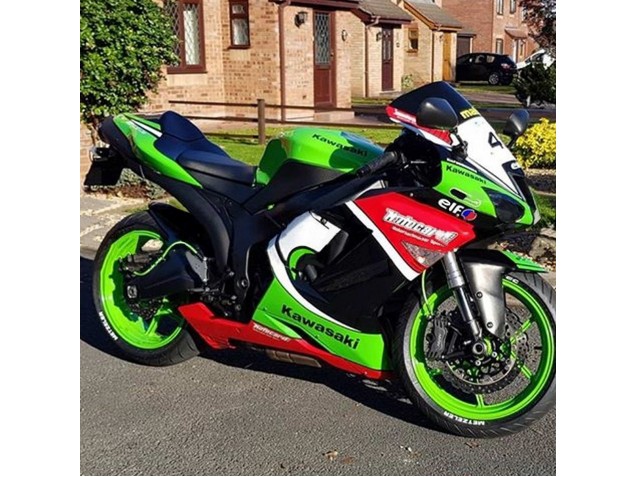 2007-2008 Green Red Kawasaki ZX6R Motorcycle Fairings Canada