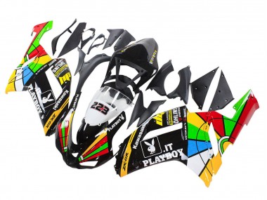 2007-2008 Colorful Playboy 223 Kawasaki ZX6R Motorcycle Fairings Canada