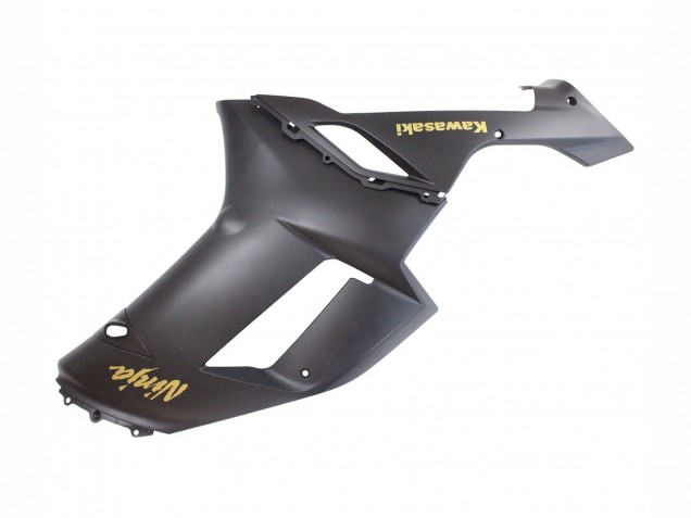 2007-2008 Matte Black with Yellow Logo Ninja Kawasaki ZX6R Motorcycle Fairings Canada