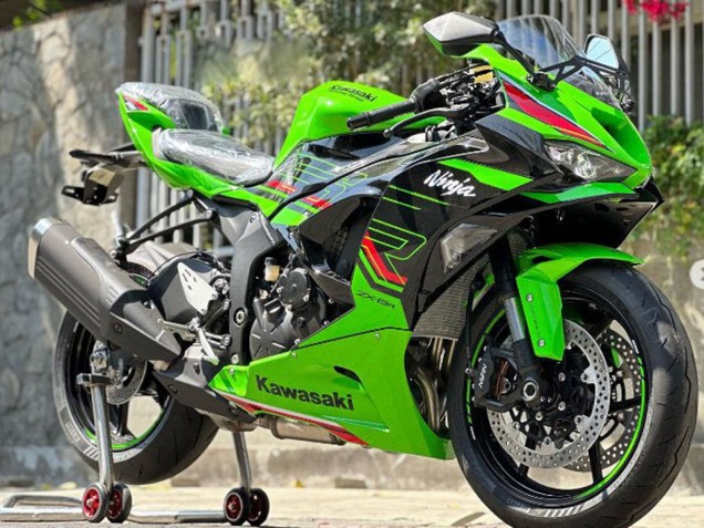 2019-2022 Green Glossy Black Red Kawasaki ZX6R Motorcycle Fairings Canada