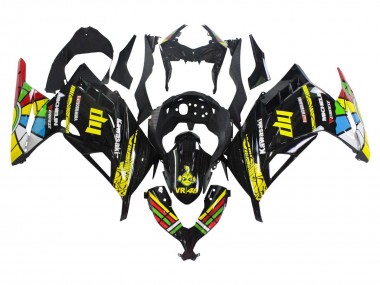 2013-2024 Glossy Black Yellow Red Green Blue White Kawasaki EX300 Motorcycle Fairings Canada