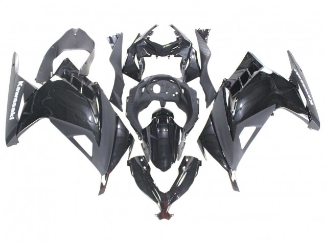 2013-2024 Glossy Black Kawasaki EX300 Motorcycle Fairings Canada