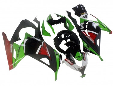 2013-2024 Green White Red Black Elf Kawasaki EX300 Motorcycle Fairings Canada