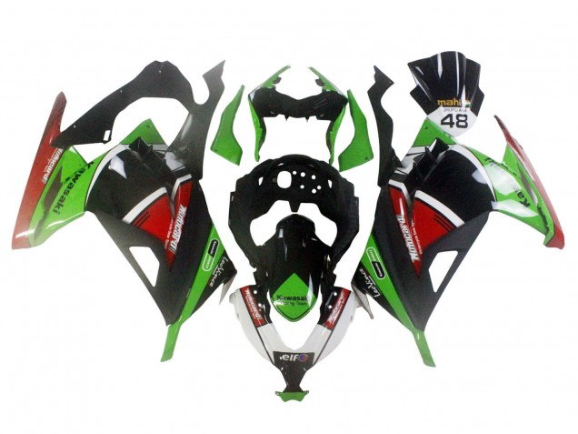 2013-2024 Green White Red Black Elf Kawasaki EX300 Motorcycle Fairings Canada