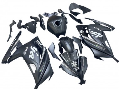 2013-2024 Matte Black White Elf Snow Kawasaki EX300 Motorcycle Fairings Canada