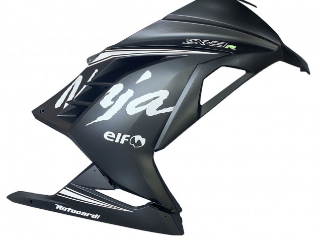 2013-2017 Matte Black White Elf Snow Kawasaki EX300 Motorcycle Fairings Canada