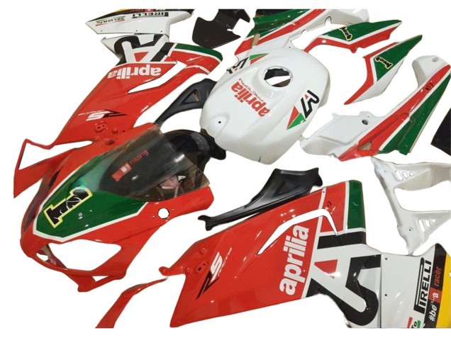 2006-2011 White Red Green Aprilia RS125 Motorcycle Fairings Canada
