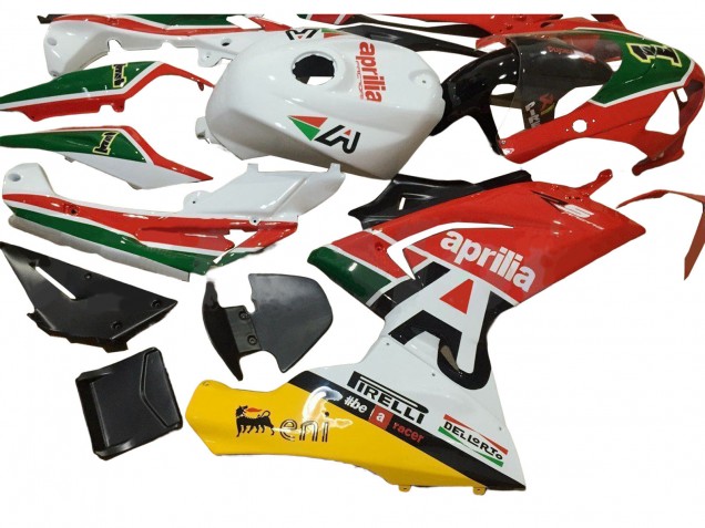 2006-2011 White Red Green Aprilia RS125 Motorcycle Fairings Canada