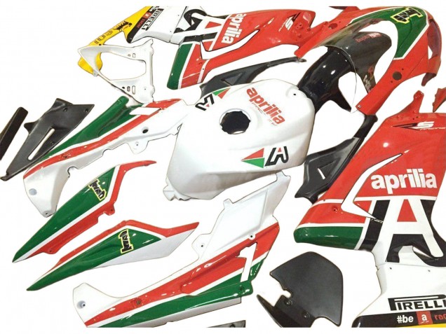 2006-2011 White Red Green Aprilia RS125 Motorcycle Fairings Canada