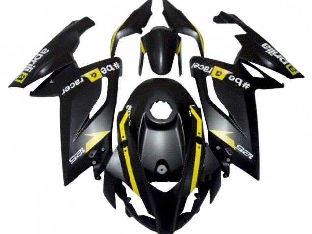 2006-2011 Matte Black Yellow Aprilia RS125 Motorcycle Fairings Canada