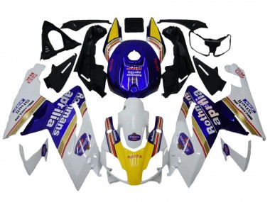 2006-2011 White Blue Yellow Rothmans Aprilia RS125 Motorcycle Fairings Canada