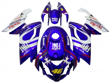 2006-2011 White Blue Fiat 46 Aprilia RS125 Motorcycle Fairings Canada