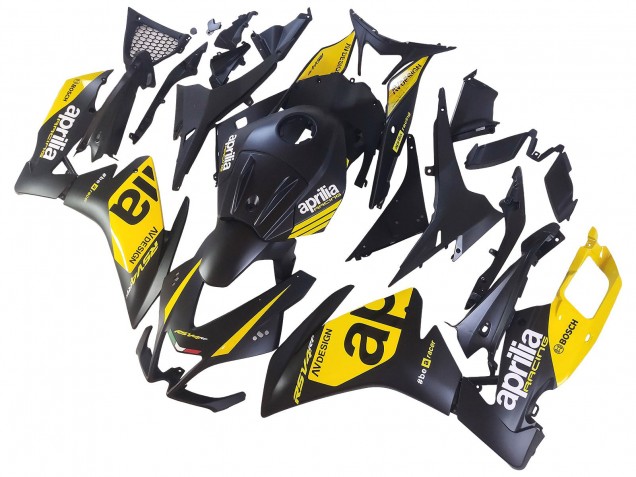2012-2019 Yellow Matte Black Aprilia RS4 50 125 Motorcycle Fairings Canada