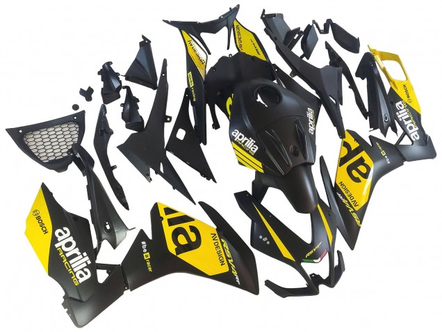 2012-2019 Yellow Matte Black Aprilia RS4 50 125 Motorcycle Fairings Canada