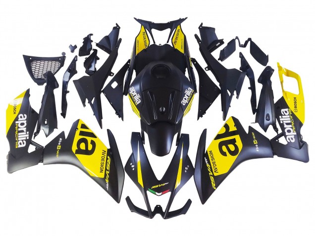 2012-2019 Yellow Matte Black Aprilia RS4 50 125 Motorcycle Fairings Canada