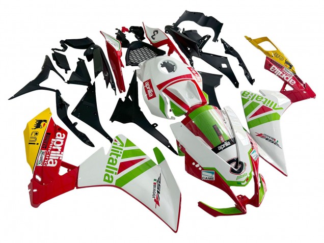 2012-2018 White Red Green Yellow Alitalia Aprilia RS4 50 125 Motorcycle Fairing Canada
