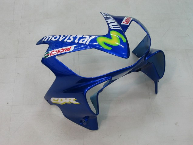 2004-2007 Blue Yellow Green MoviStar Honda CBR600 F4i Motorcycle Fairings Canada