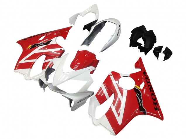 2004-2007 White Red Honda CBR600 F4i Motorcycle Fairings Canada