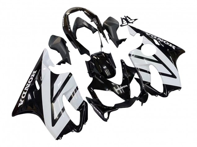 2004-2007 White Glossy Black Honda CBR600 F4i Motorcycle Fairings Canada