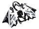 2004-2007 White Glossy Black Honda CBR600 F4i Motorcycle Fairings Canada