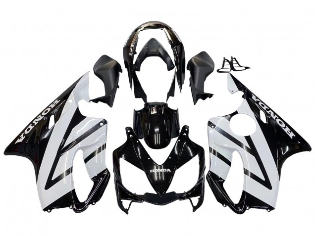 2004-2007 White Glossy Black Honda CBR600 F4i Motorcycle Fairings Canada
