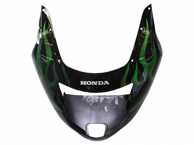 1996-2007 Glossy Black Green Flame Honda CBR1100XX Blackbird Motorcycle Fairing Canada
