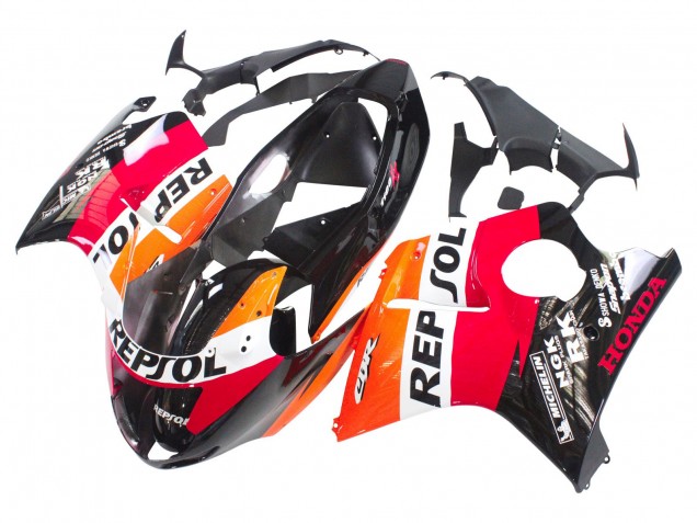 1996-2007 Orange White Red Glossy Black Repsol Honda CBR1100XX Blackbird Abs Motorcycle Fairings Canada