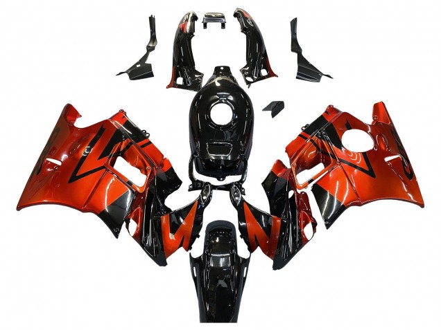 1991-1994 Orange Glossy Black Honda CBR600 F2 Motorcycle Fairings Canada