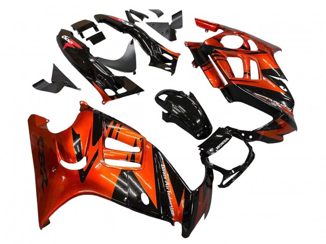 1995-1996 Orange Glossy Black Honda CBR600 F3 Motorcycle Fairings Canada