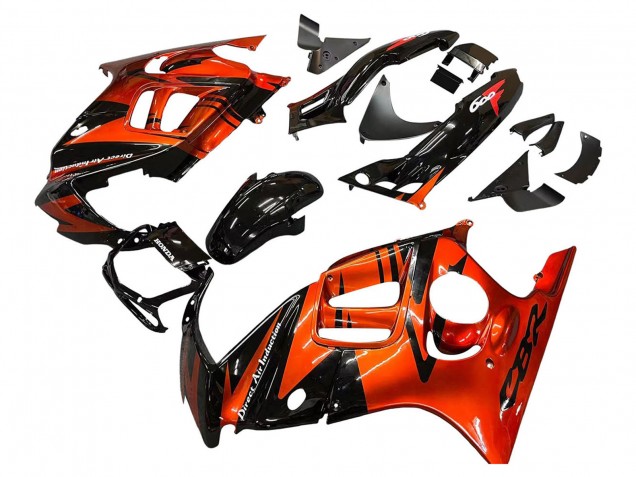1995-1996 Orange Glossy Black Honda CBR600 F3 Motorcycle Fairings Canada