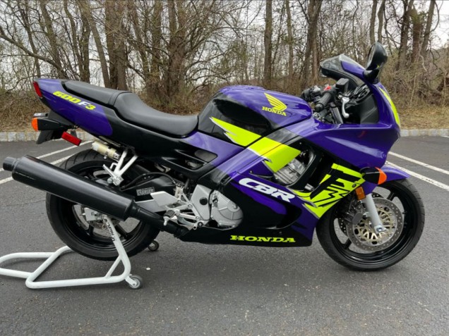 1995-1996 Blue Neon Yellow Honda CBR600 F3 Motorcycle Fairings Canada
