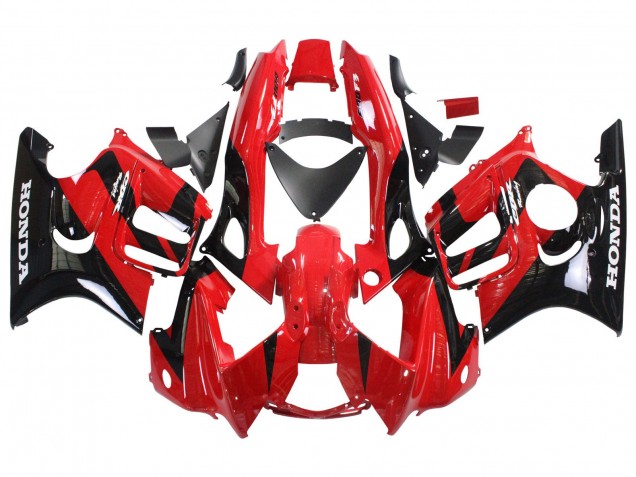 1997-1998 Red Glossy Black Honda CBR600 F3 Motorcycle Fairings Canada