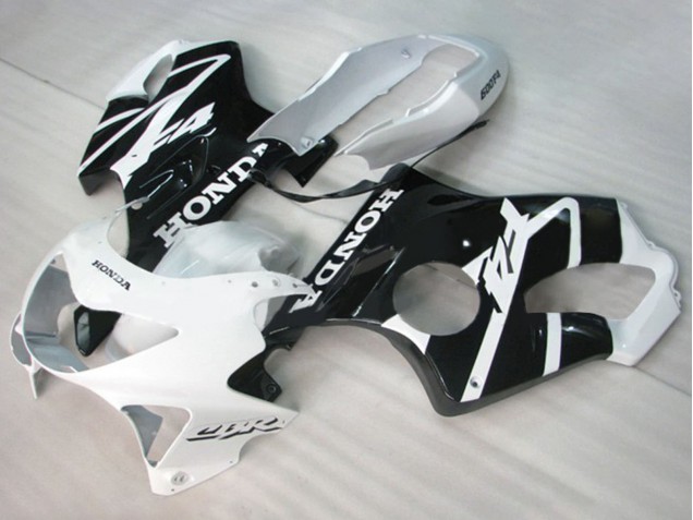 1999-2000 White Glossy Black Honda CBR600 F4 Motorcycle Fairings Canada