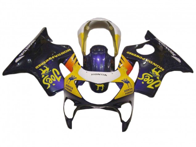 1999-2000 White Yellow Glossy Black Joes Honda CBR600 F4 Motorcycle Fairings Canada