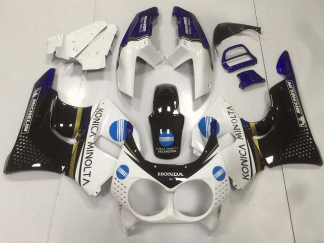 1992-1993 White Blue Glossy Black Konica Minolta Honda CBR900RR 893 Motorcycle Fairings Canada