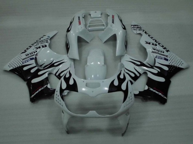 1994-1995 White Glossy Black Flame Honda CBR900RR 893 Motorcycle Fairings Canada