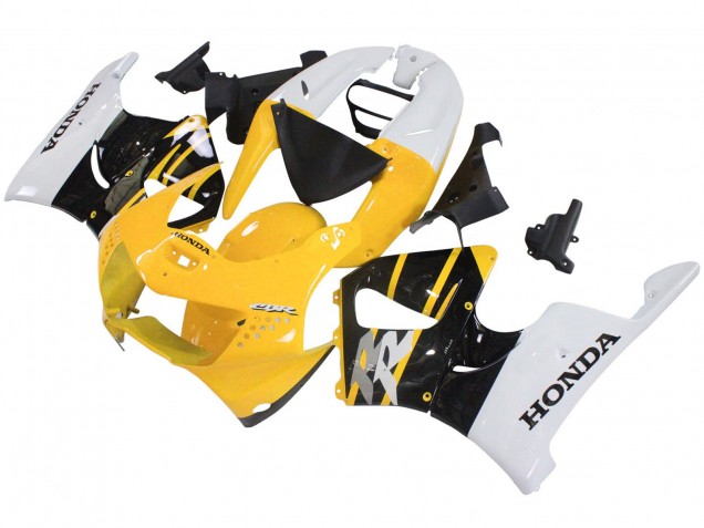 1998-1999 White Yellow Glossy Black Honda CBR900RR 919 Motorcycle Fairings Canada