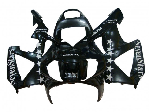 2000-2001 Glossy Black White SevenStars Honda CBR900RR 929 Motorcycle Fairings Canada