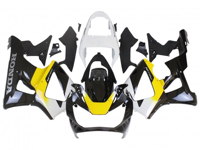 2000-2001 White Yellow Glossy Black Honda CBR900RR 929 Motorcycle Fairings Canada