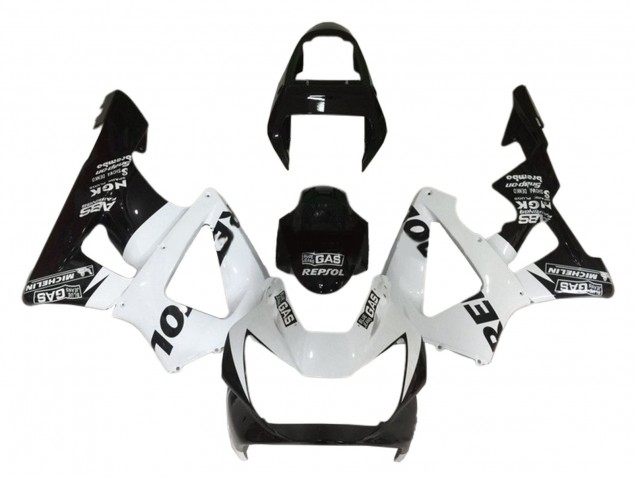 2000-2001 White Glossy Black Repsol Honda CBR900RR 929 Motorcycle Fairings Canada