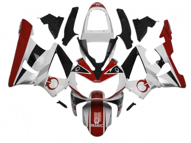 2000-2001 White Red Glossy Black Pramac Honda CBR900RR 929 Motorcycle Fairings Canada